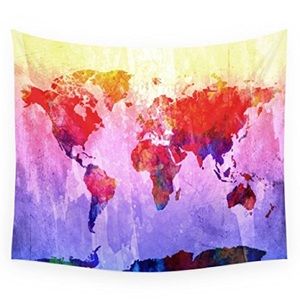 Society 6 Map Tapestry